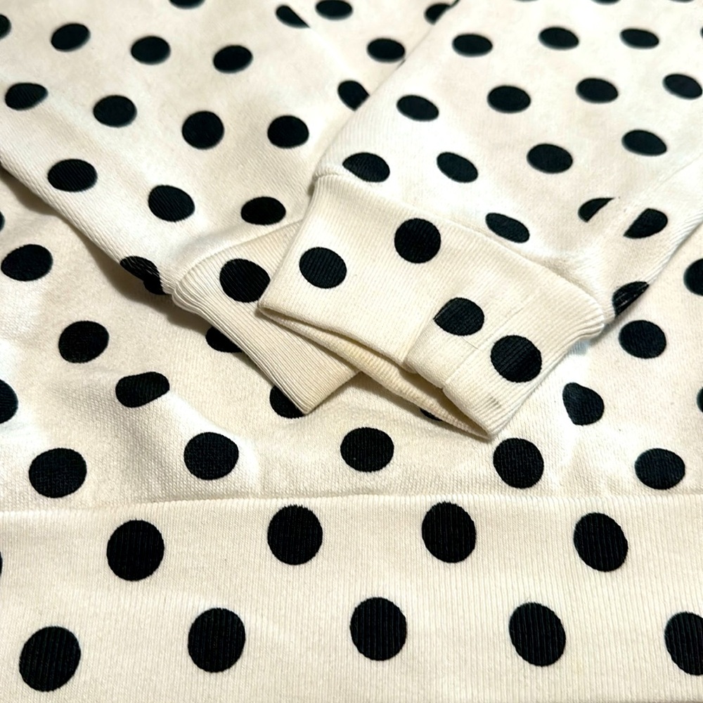 Gucci White & Black Polka Dot Print Sweatshirt - Picture 5 of 14